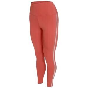 Nike Leggings Women's Size M Yoga Crochet-Edge 7/8 Rust Pink Glaze DA1037-691